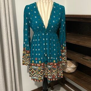 Xhilaration V Neck Patterned Dress